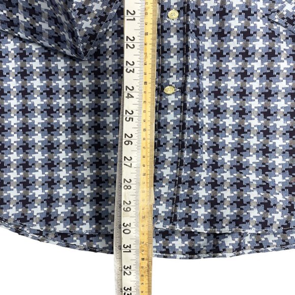 Etro Italy Blue White Button Cotton Cufflink French Cuff Shirt Men's US Large 16 - Picture 10 of 14